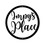 impy's place/custom sign/BLACK