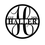 haller est 2020/monogram sign/BLACK