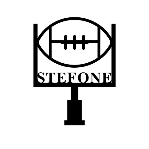 stefone/football sign/BLACK