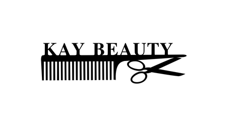 kay beauty/salon sign/BLACK