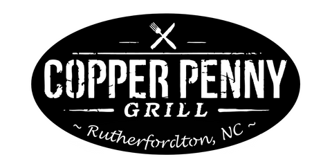 copper penny grill rutherfordton/custom sign/BLACK