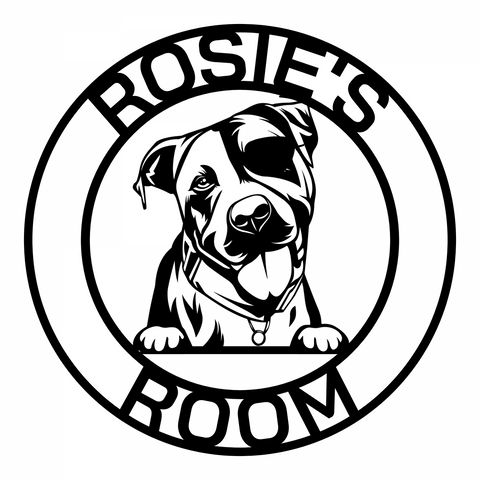rosie's room/custom sign/BLACK