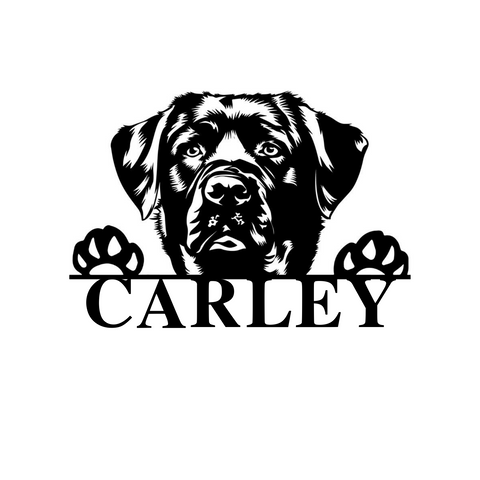 carley/black lab sign/BLACK