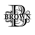 brown/monogram sign/BLACK