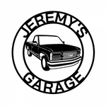 jeremy's garage/car sign/BLACK