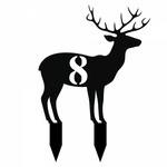 8/deer yard sign/BLACK
