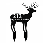 212 olympus parking/deer yard sign/BLACK