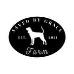 saved by grace farm/custom sign/BLACK