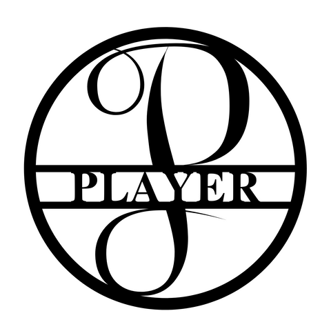 player/monogram sign/BLACK