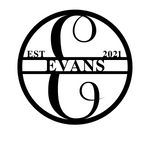 evans est 2021/monogram sign/BLACK
