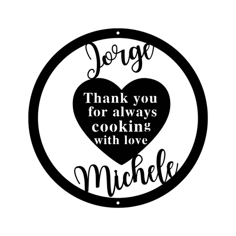 jorge michele/custom sign/BLACK