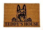 teddy's house/german shepherd doormat