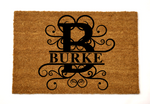 burke/monogram doormat