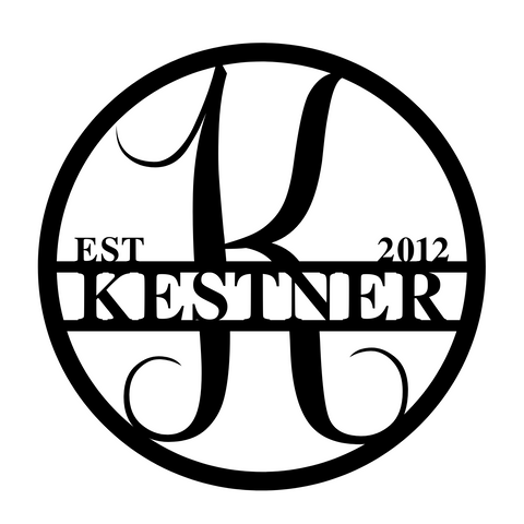 kestner est 2012/monogram sign/BLACK