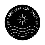 lake burton oasis/custom sign/BLACK