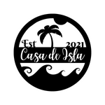 casa de isla est 2021/custom sign/BLACK