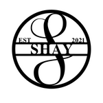 shay est 2021/monogram sign/BLACK