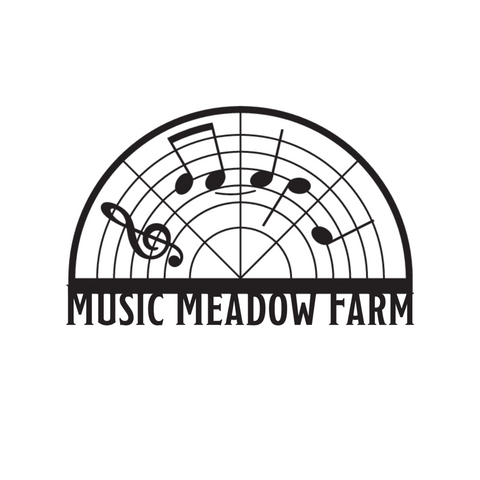 music meadow farm/custom sign/BLACK