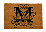 murphy/monogram doormat