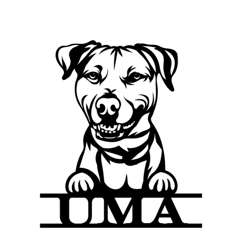 uma/dog sign/BLACK