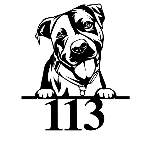 113/pitbull sign/BLACK