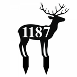 1187/deer yard sign/BLACK