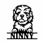 ninny/dog sign/BLACK