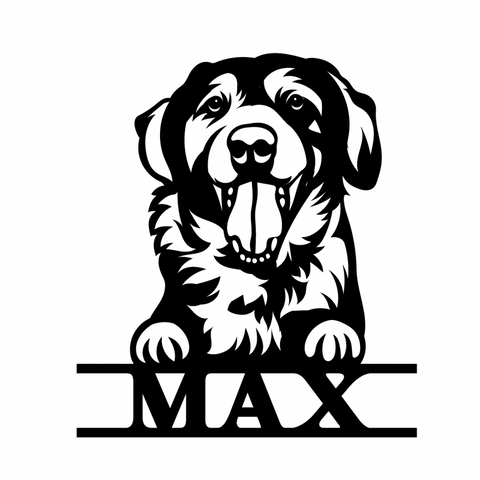 max/dog sign/BLACK