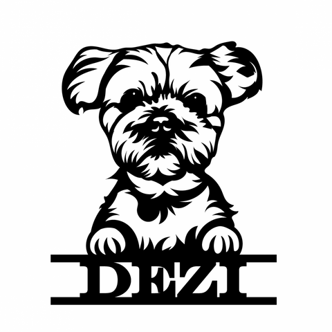 dezi/dog sign/BLACK