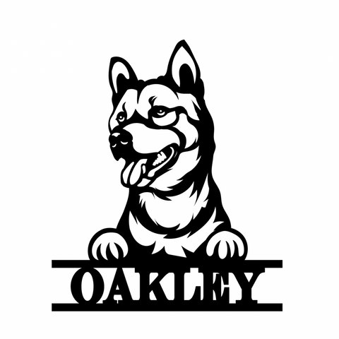 oakley/dog sign/BLACK