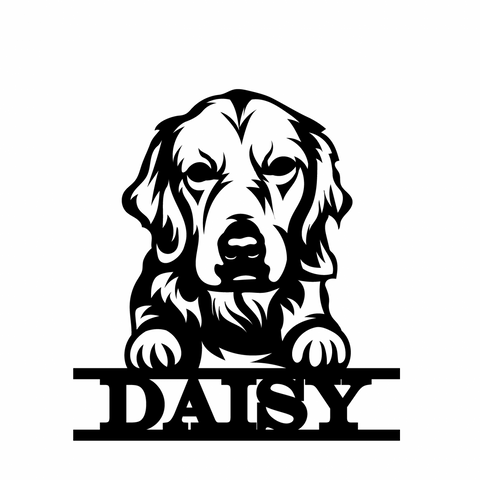 daisy/dog sign/BLACK