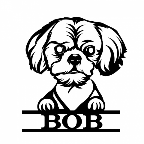 bob/dog sign/BLACK