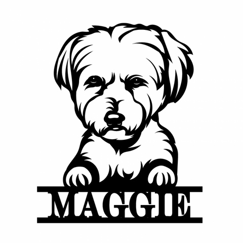 maggie/dog sign/BLACK