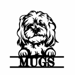 mugs/dog sign/BLACK