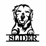 slider/dog sign/BLACK