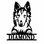 diamond/dog sign/BLACK