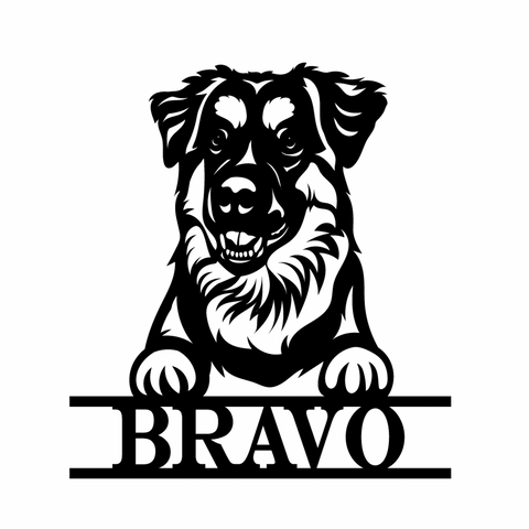bravo/dog sign/BLACK