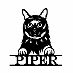 piper/cat sign/BLACK