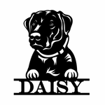 daisy/dog sign/BLACK