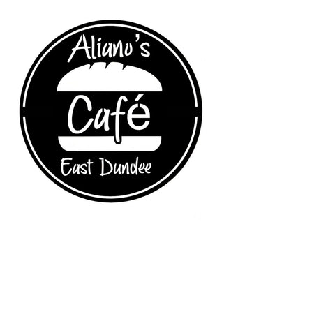 aliano's cafe/custom sign/BLACK