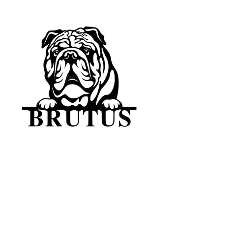 brutus/bulldog sign/BLACK