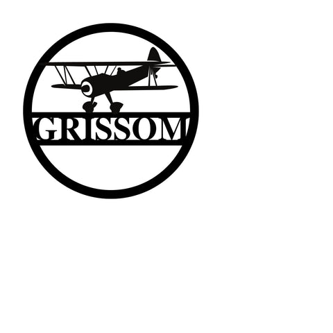 grissom/custom sign/BLACK