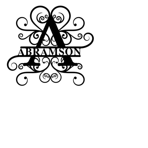 abramson/monogramsign2/BLACK