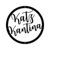 katz kantina/custom sign/BLACK
