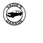 vadik's garage/custom car sign/RED
