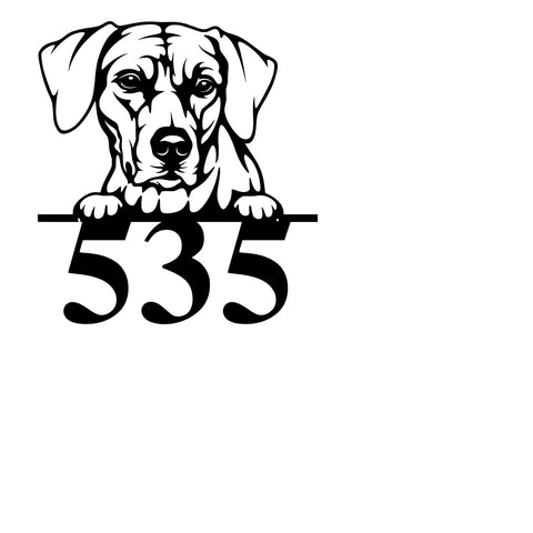 535 ridgeback/dogsign/BLACK