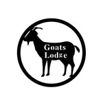 goats lodge/farm sign/BLACK