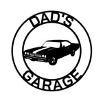 dad's garage/plymouth roadrunner sign/BLACK