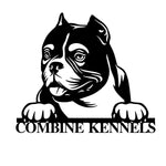 combine kennels/american bully sign/BLACK