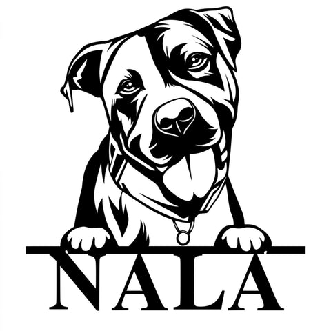 nala/pitbull sign/BLACK